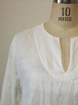 画像5: 綿麻Wガーゼプルオーバーシャツ