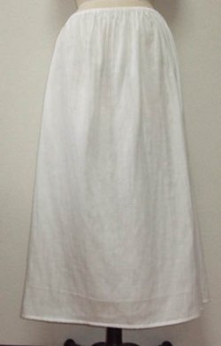 画像1: 綿麻Wガーゼギャザースカート（Ｌ-85）