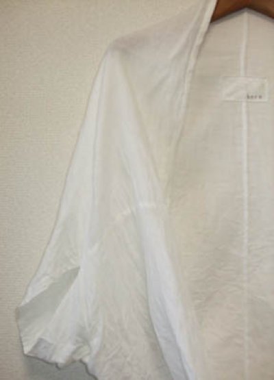 画像1: 綿麻Ｗガーゼちょい羽織りカーデ