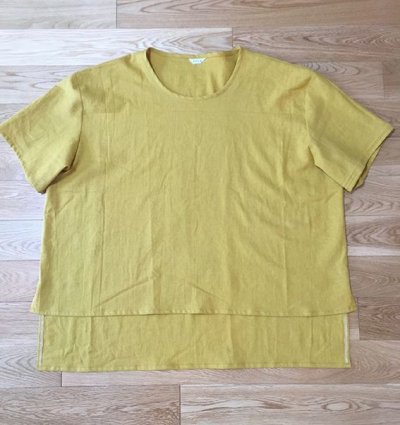 画像3: エアワッシャーハーフリネンBigスリットTシャツ(1点物sale商品)
